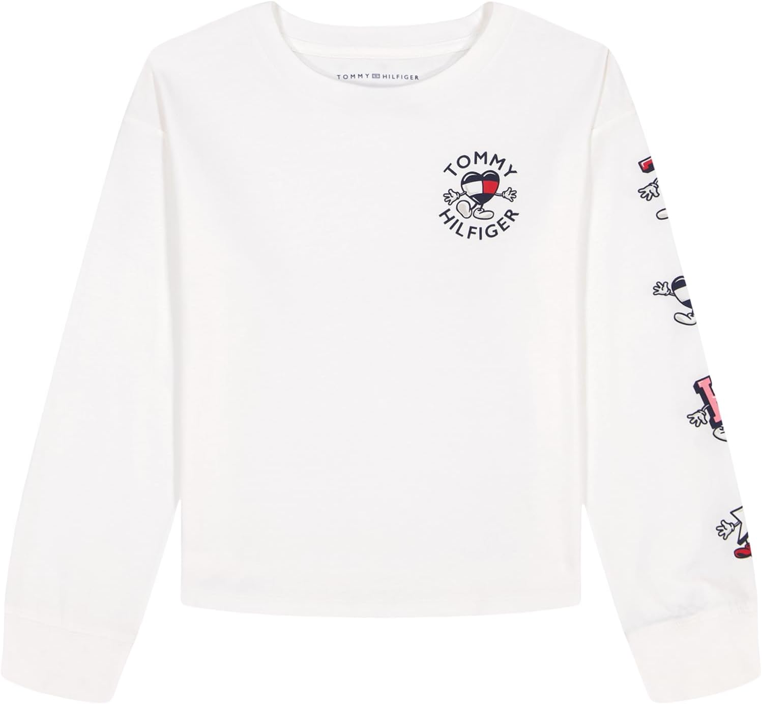 

Футболка с длинными рукавами и круглым вырезом Tommy Hilfiger для девочек, Mascot White, Белый, Футболка с длинными рукавами и круглым вырезом Tommy Hilfiger для девочек, Mascot White