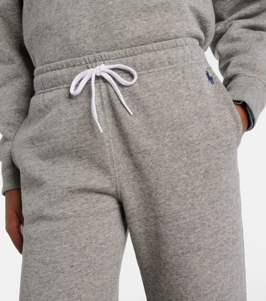 Спортивные штаны из смесового хлопка Polo Ralph Lauren, серый — фото 4
