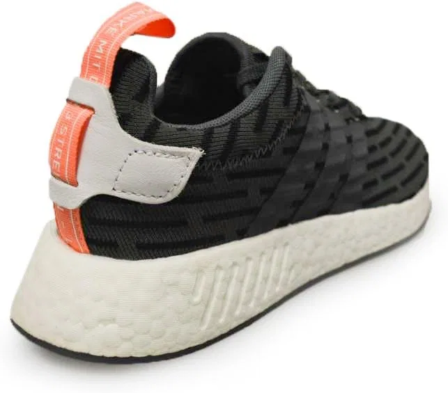 Мужские кроссовки Adidas NMD-R2, белый/черный/оранжевый — фото 3