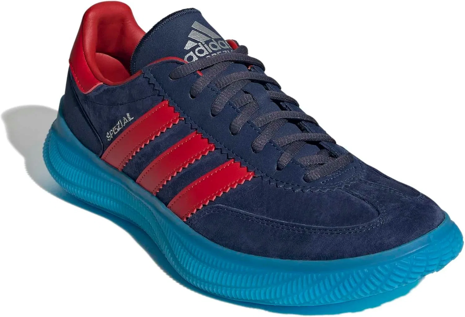 Мужские кроссовки Adidas Hb Spezial Pro для игры в помещении, спортивная обувь, Team Navy Blue Team Colleg Red Silver Met — фото 3