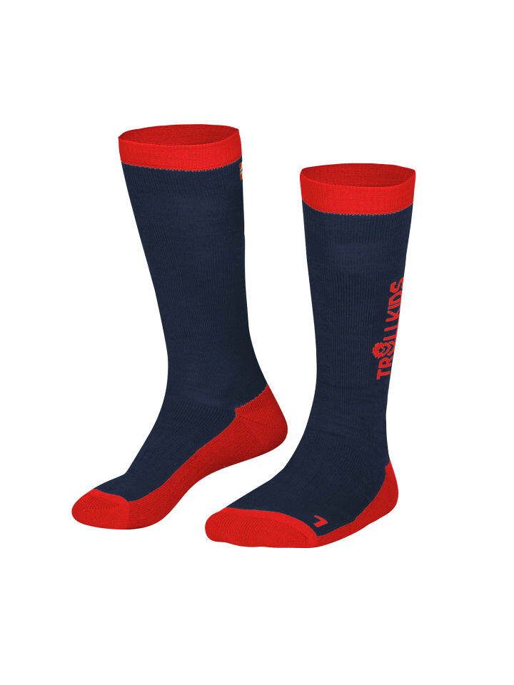 

Носки Trollkids Skisocken, цвет mystic blue/red