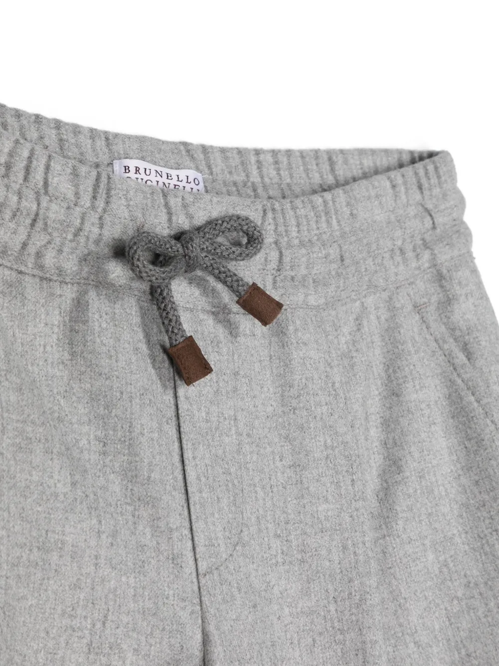 Костюм с однобортным пиджаком Brunello Cucinelli Kids, серый — фото 3