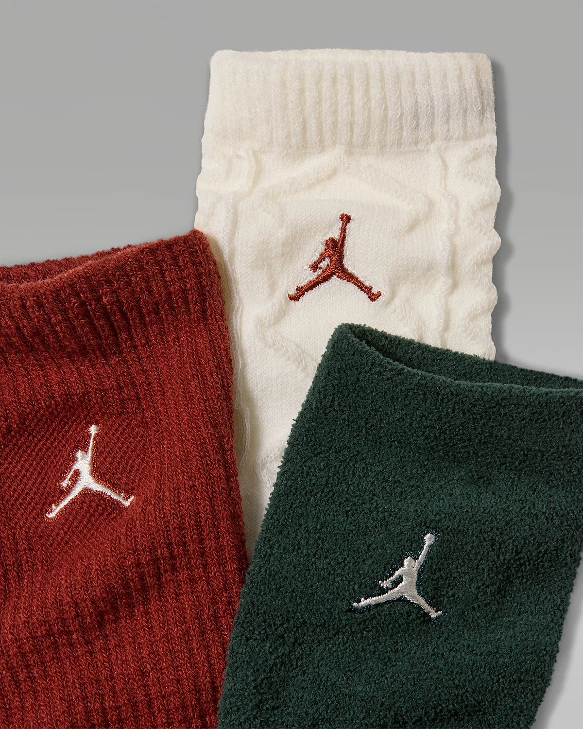 Детские праздничные носки Holiday '25 Gifting Crew Socks (3 пары) Jordan, Sail — фото 2