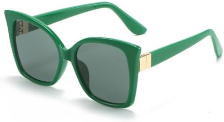 

Солнцезащитные очки в квадратной оправе 2027 года, персонализированные очки в форме «кошачий глаз», универсальные солнцезащитные очки для женщин для уличной фотосессии MTZJH, Green