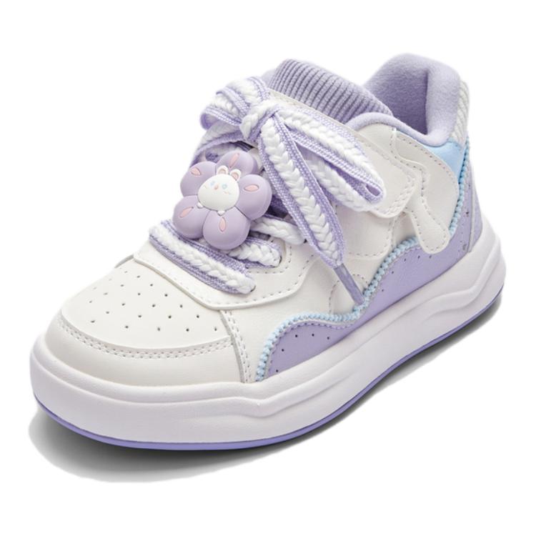 

Нескользящие низкие детские кроссовки для скейтбординга BALABALA, белый/фиолетовый