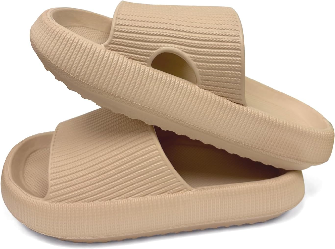 

Женские и мужские шлепанцы Ohiatn Cloud, домашние, для душа, с мягкой подушечкой, удобные, амортизирующие, для восстановления, с толстой подошвой, противоскользящие, быстро сохнущие, подушки, Шлепацы, хаки