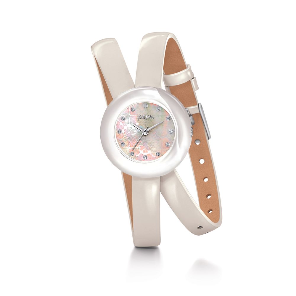 

Белые кожаные часы Dolci Follie