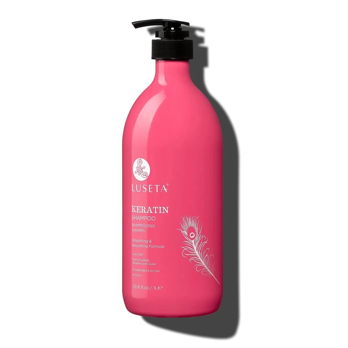 Шампунь Luseta Keratin Smooth с кератином для сухих и поврежденных волос Luseta