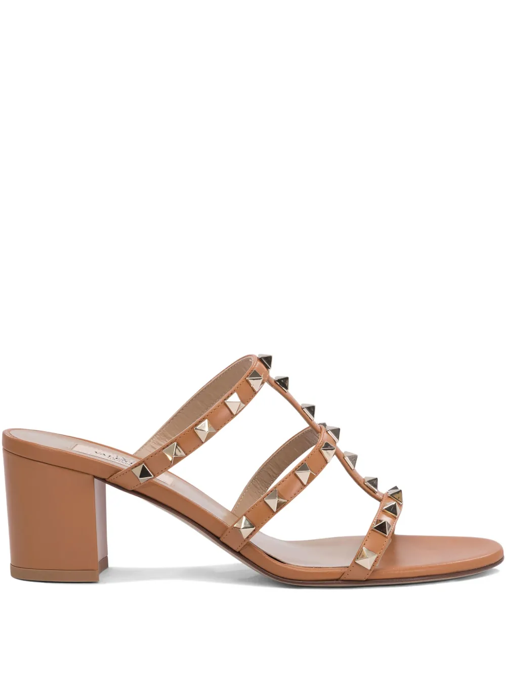 Босоножки Rockstud 60 VALENTINO GARAVANI, коричневый