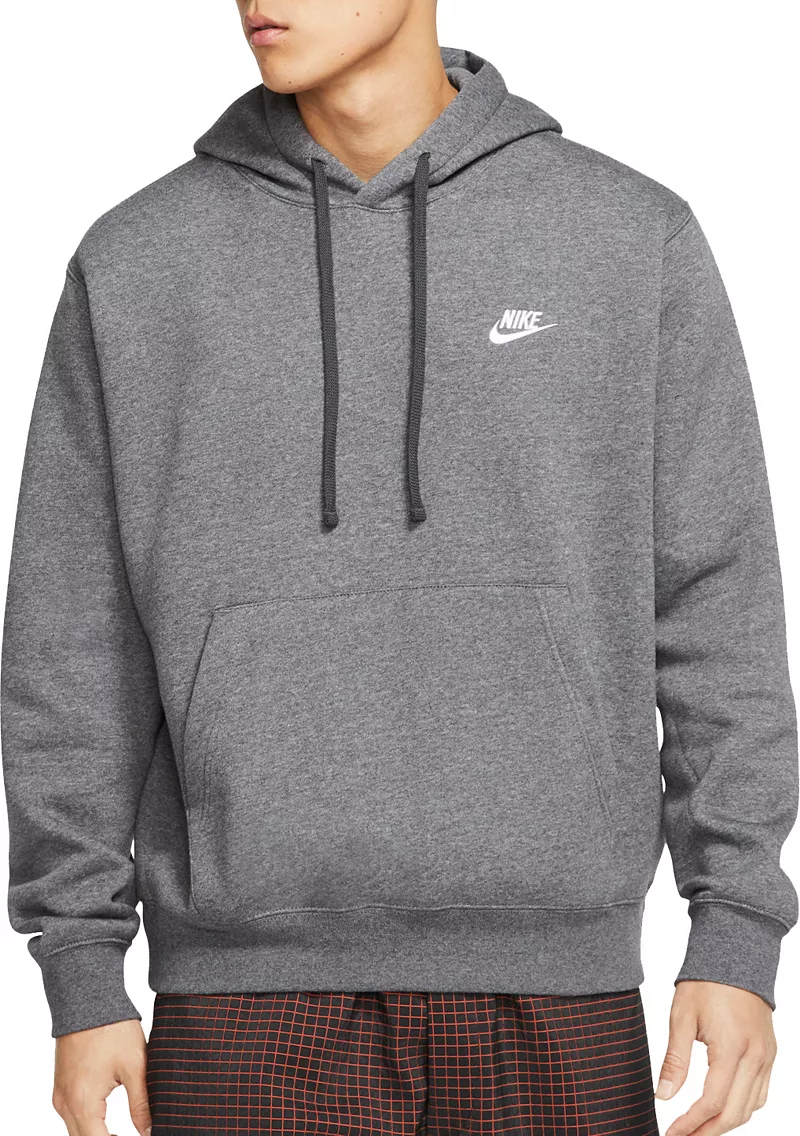 

Мужская флисовая худи Nike Sportswear Club, цвет Charcoal Heather/Anth