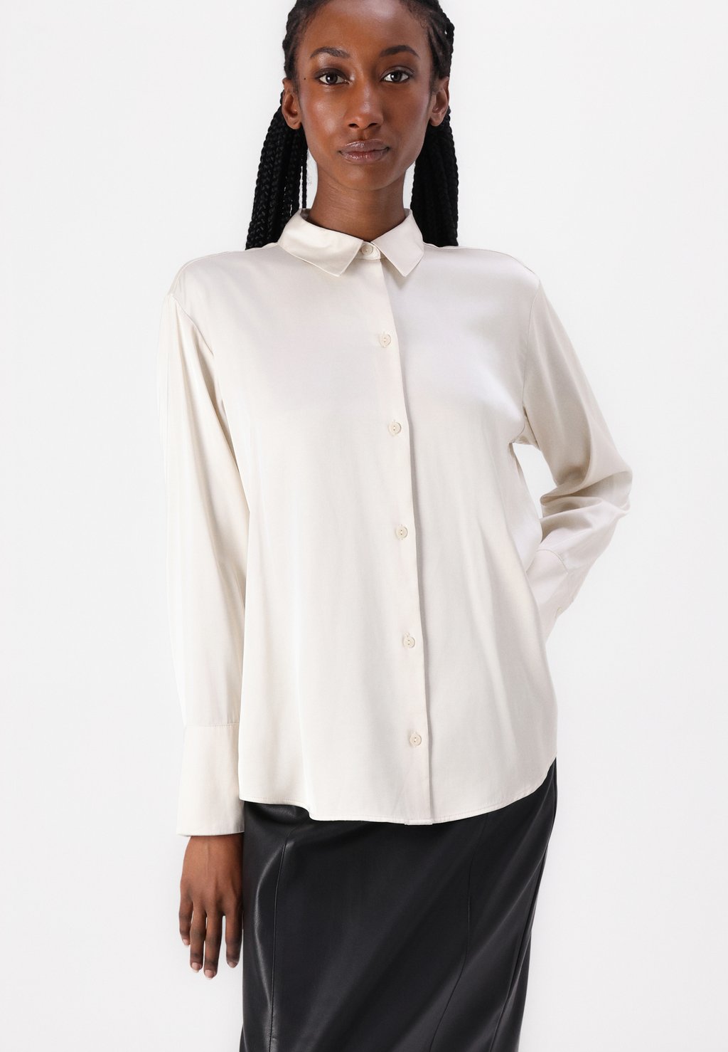 

Блузка на пуговицах RELAXED SHIRT Abercrombie & Fitch, белый