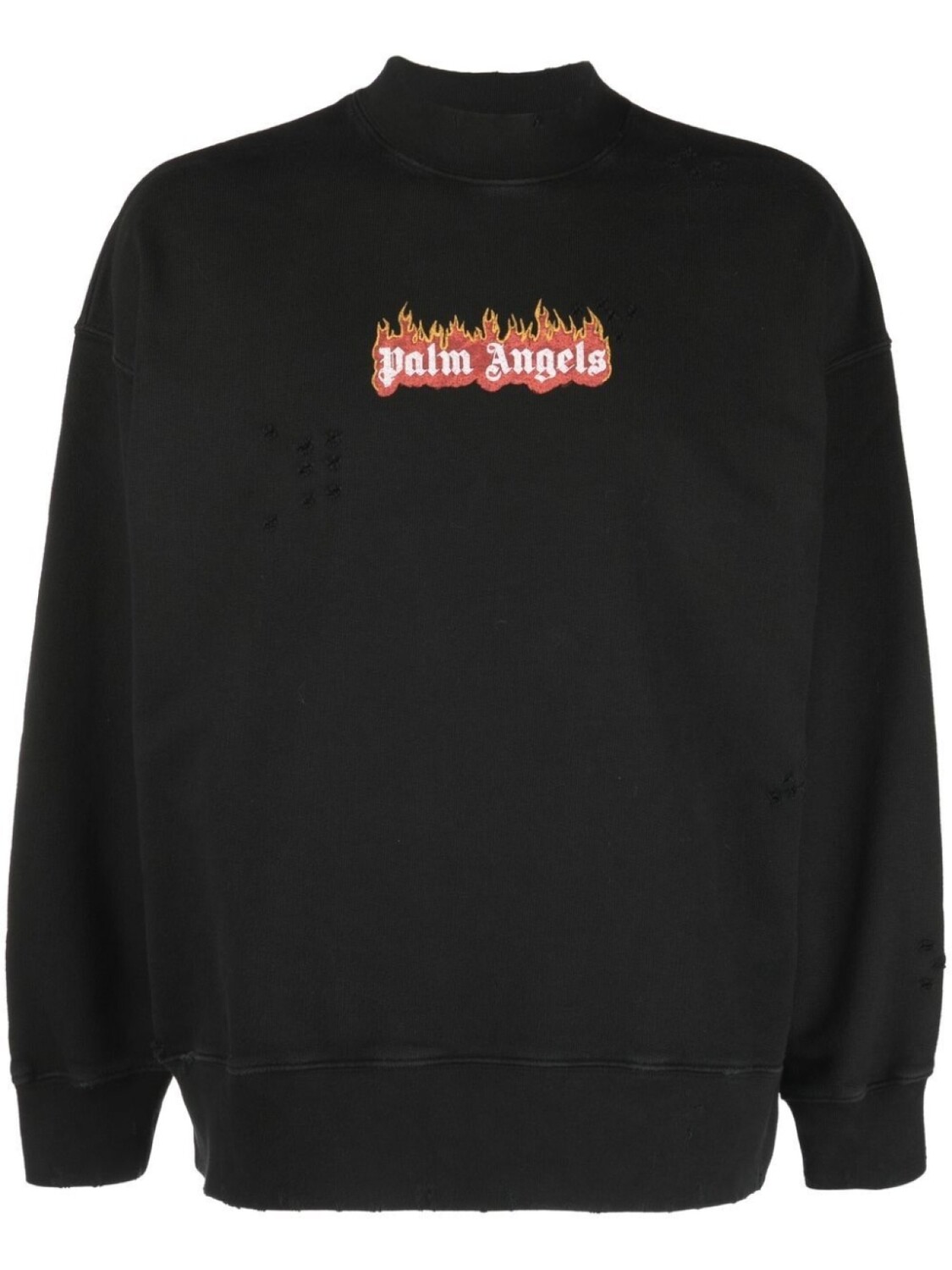 

Palm Angels толстовка с логотипом Burning, черный