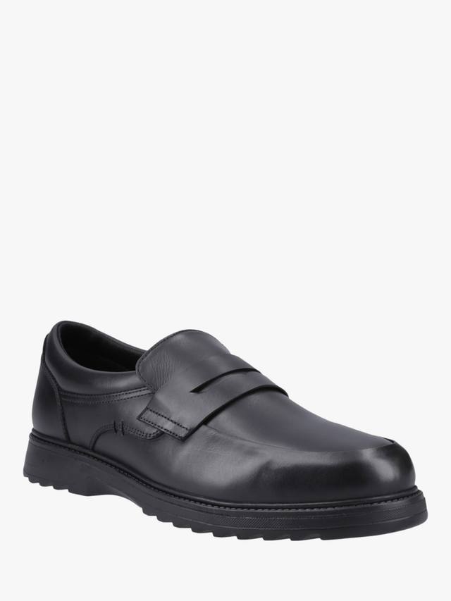 Детские школьные туфли Rocco Senior Leather Hush Puppies, Black — фото 2