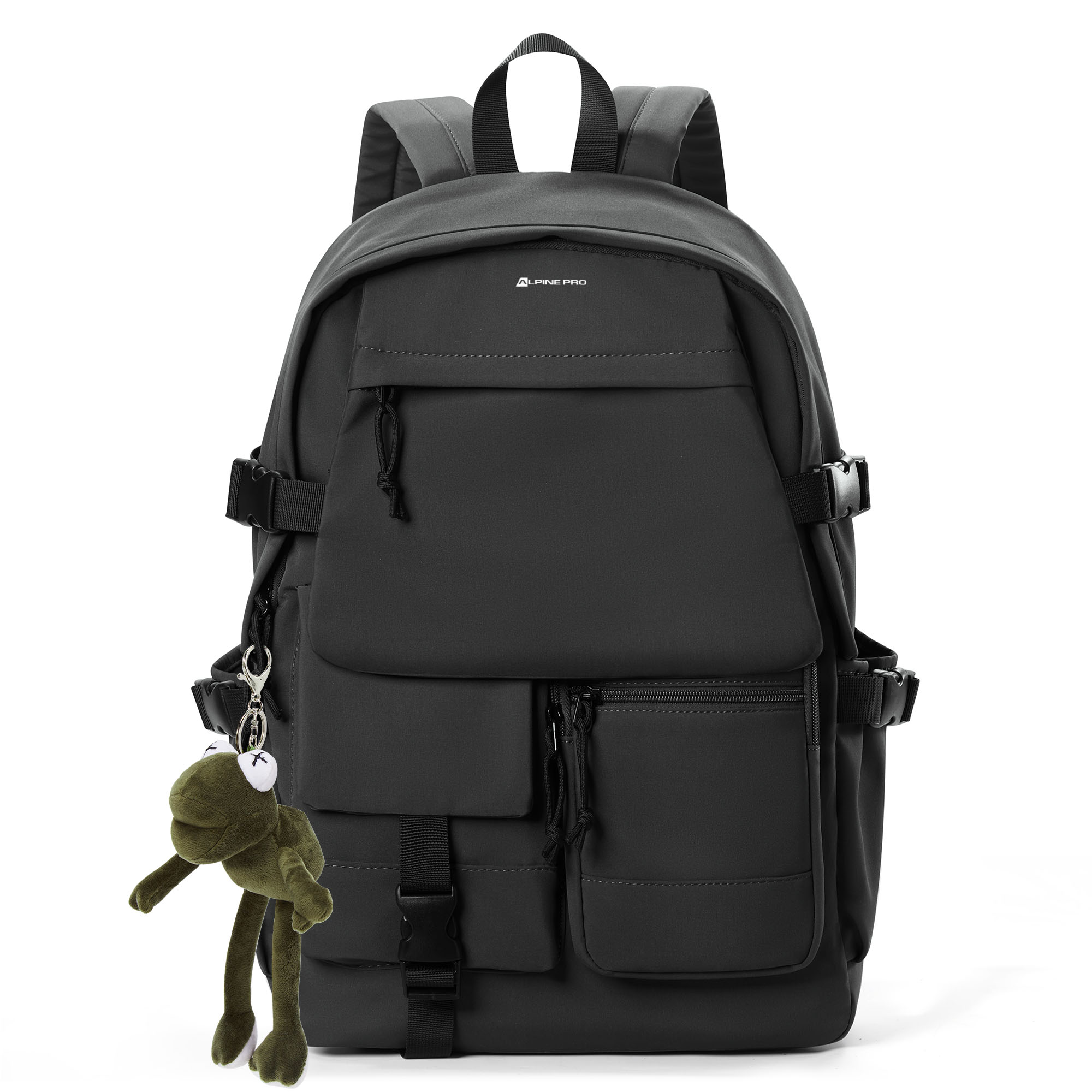 

ALPINE PRO Тканевый рюкзак для ноутбука обычный унисекс разноцветный, Gray Upgraded[with Viral Frog Pendant]
