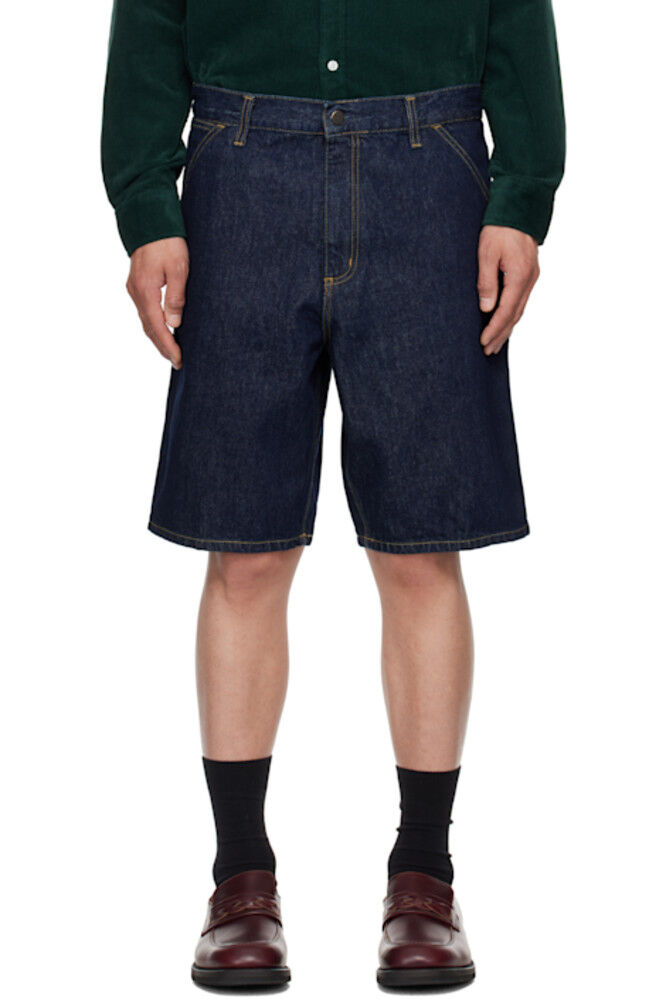 

Синие джинсовые шорты до колена Carhartt Work In Progress