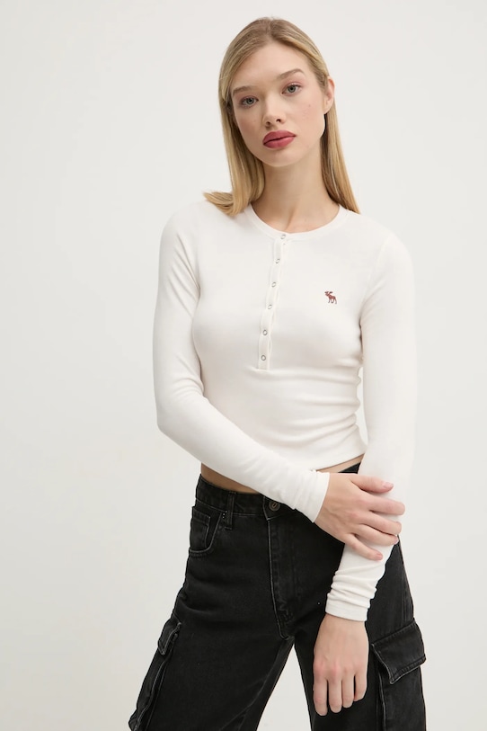 

Лонгслив Abercrombie & Fitch, бежевый