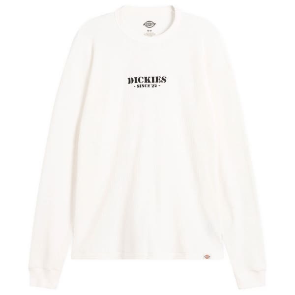 

Футболка с длинными рукавами и вафельной текстурой Dickies, Egret