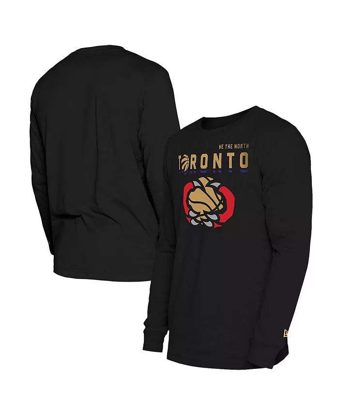 

Мужская черная футболка с длинным рукавом Toronto Raptors 2024/25 City Edition New Era