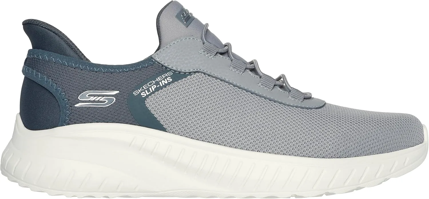 Мужские кроссовки Skechers Squad Chaos - Прочные слипоны для легкой ходьбы без использования рук, серый — фото 2