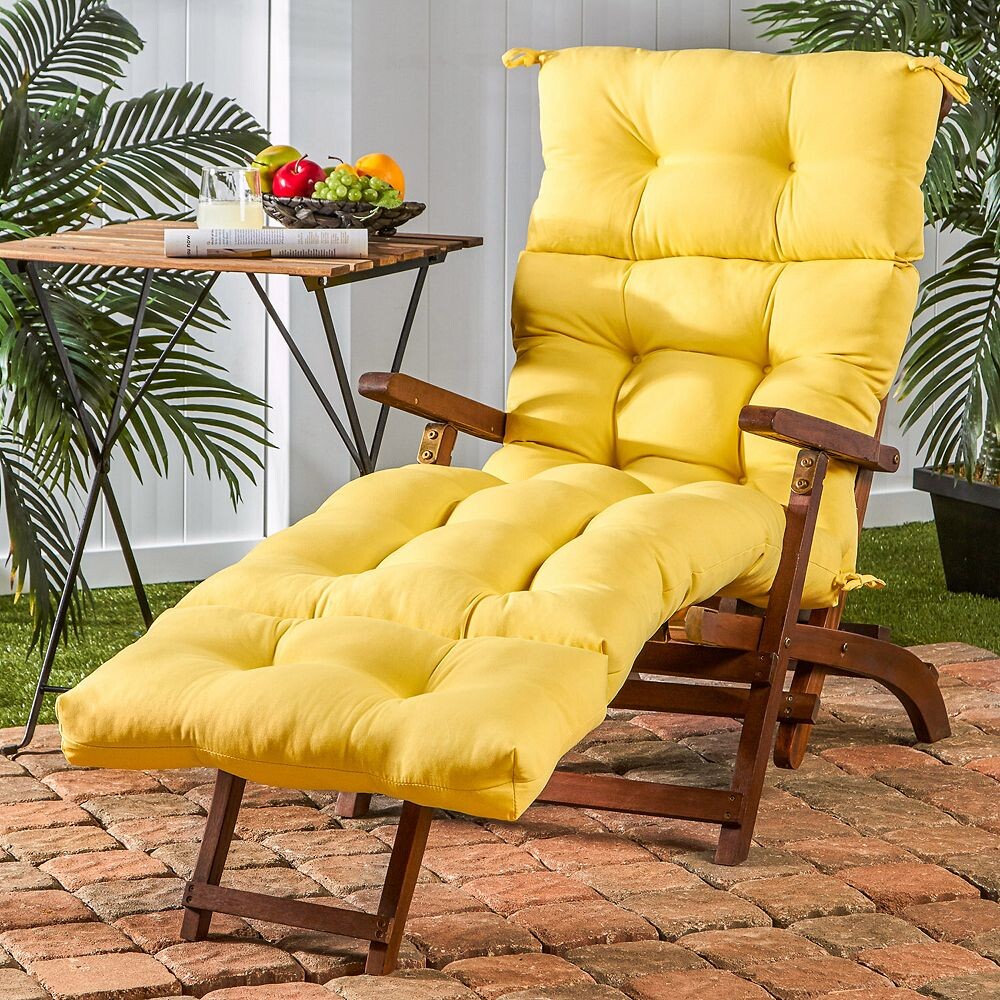

Greendale Home Fashions 72-дюймовая подушка для уличного шезлонга, цвет Sunglow
