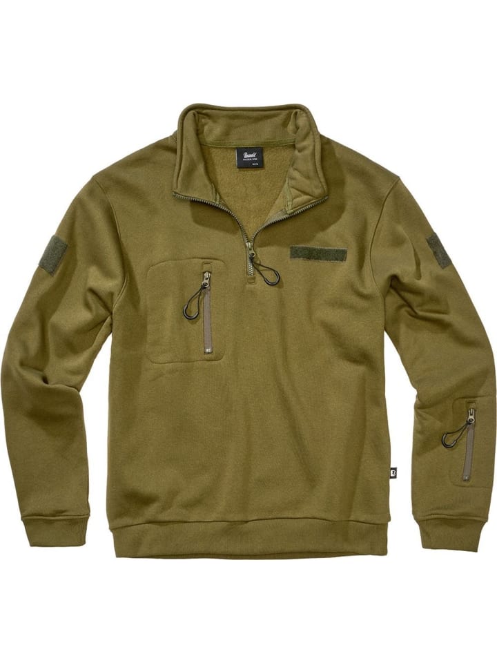 

Brandit Пуловер «Tactical Sweat Troyer» зеленого цвета