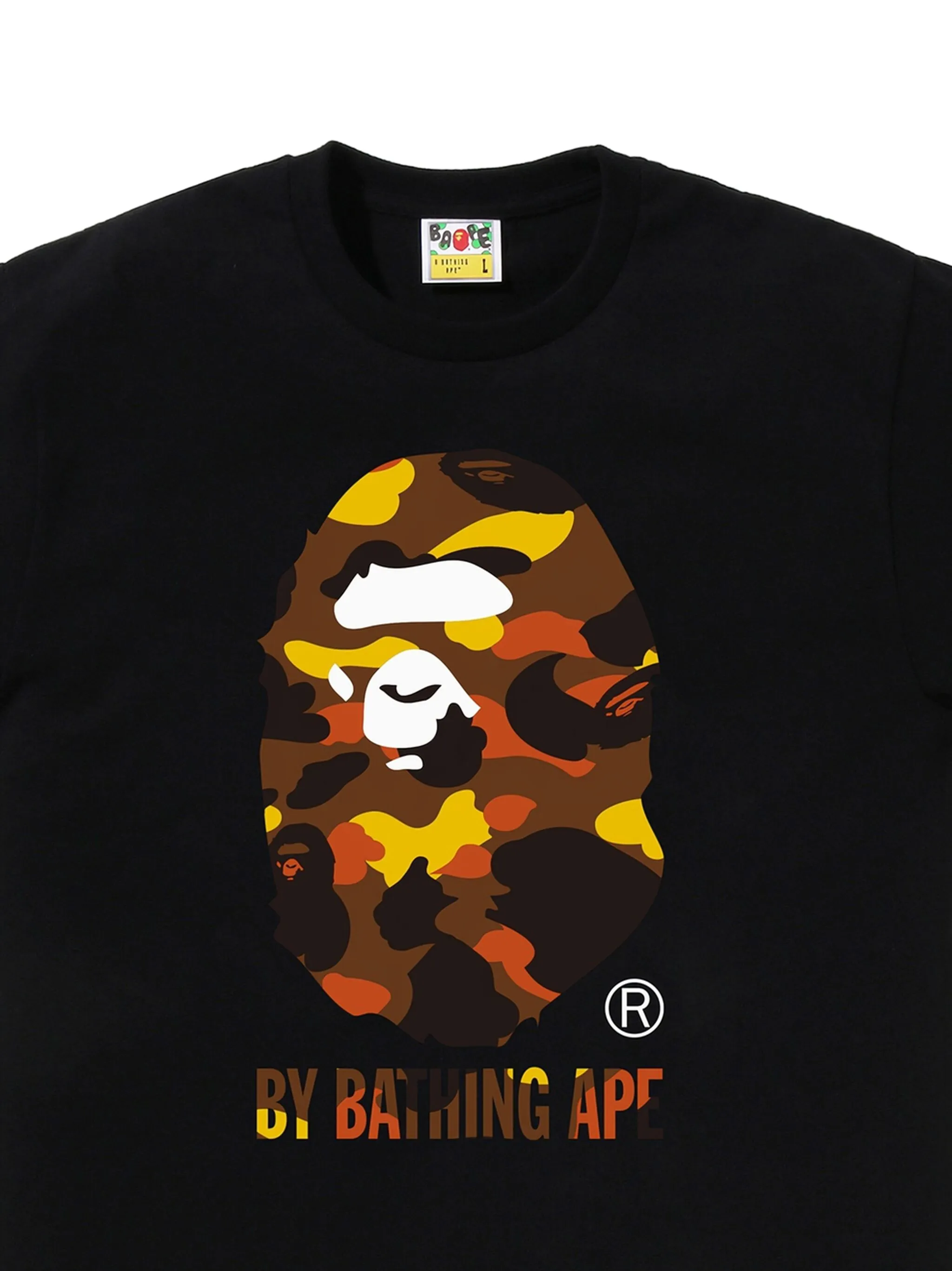 Футболка с камуфляжным принтом A Bathing Ape, черный — фото 2