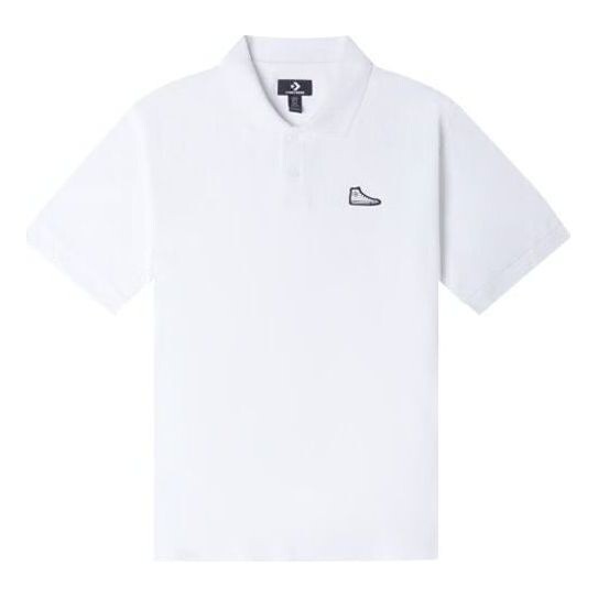 

Рубашка поло shoe patch polo shirt 'white' Converse, белый