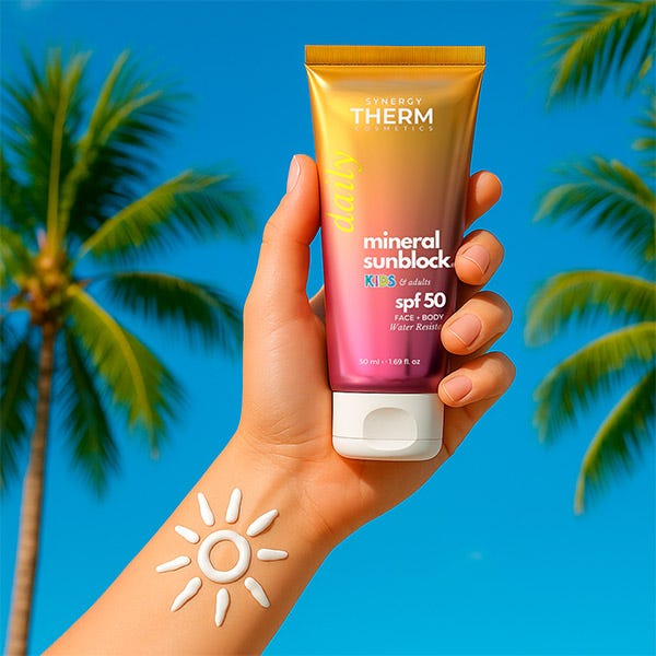 Солнцезащитный крем spf 50 SYNERGY THERM Mineral Sunblock, 50 мл — фото 4