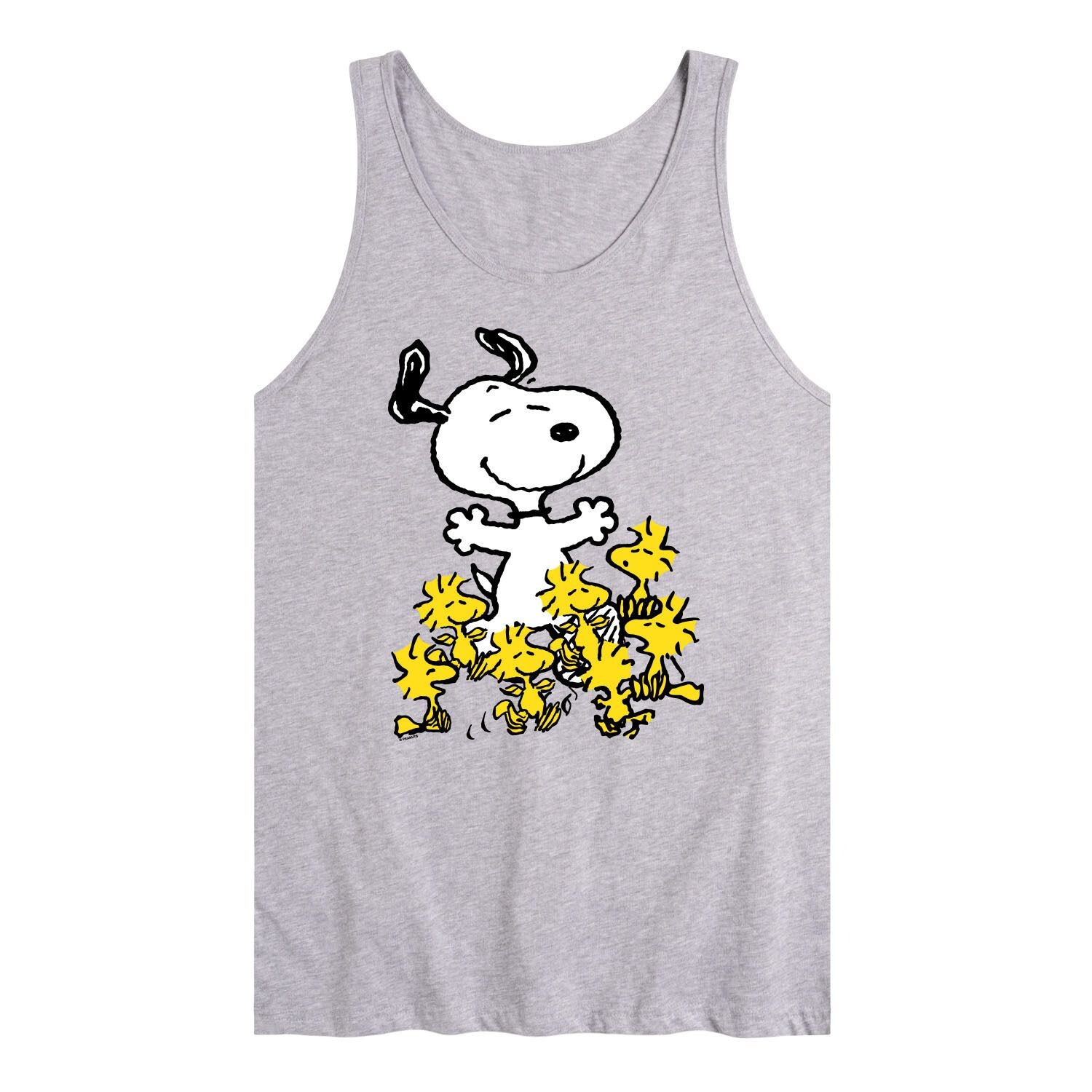 

Мужская майка с рисунком Peanuts Snoopy Woodstock Dance Party Licensed Character