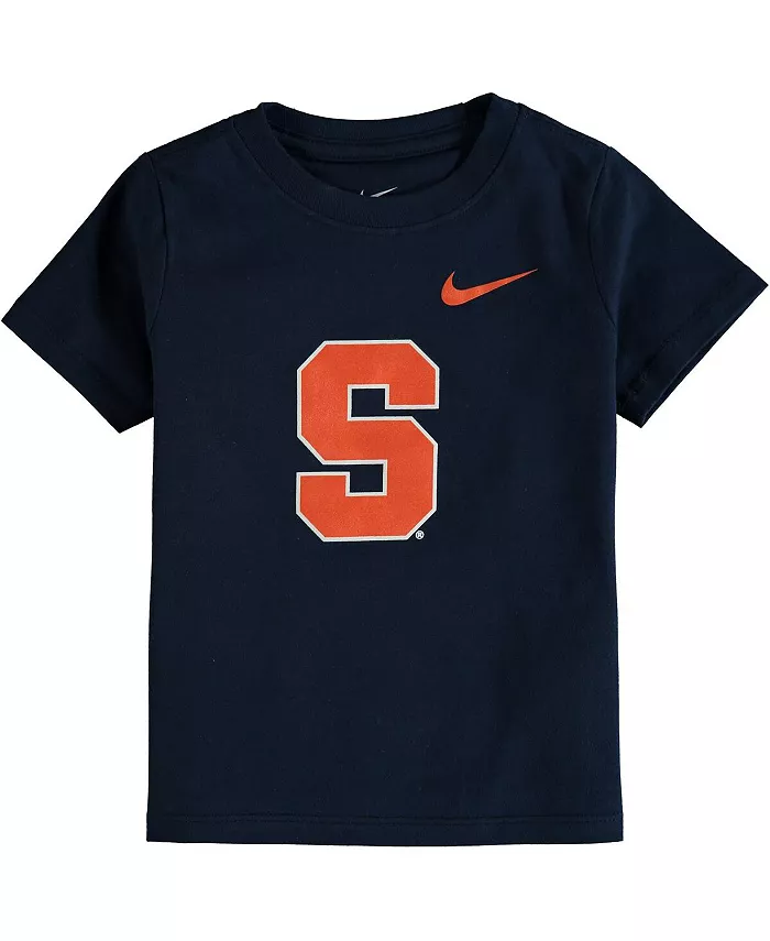 

Футболка с логотипом Syracuse Orange для малышей, цвет navy Nike