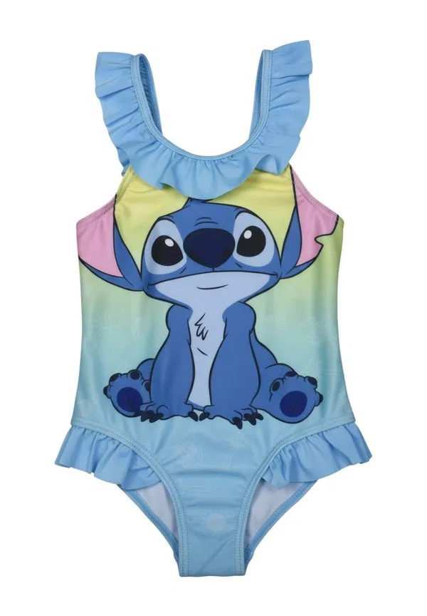 Купальник disney lilo stitch badeanzug mit rüschen schwimmanzug einteiler Disney, Blau