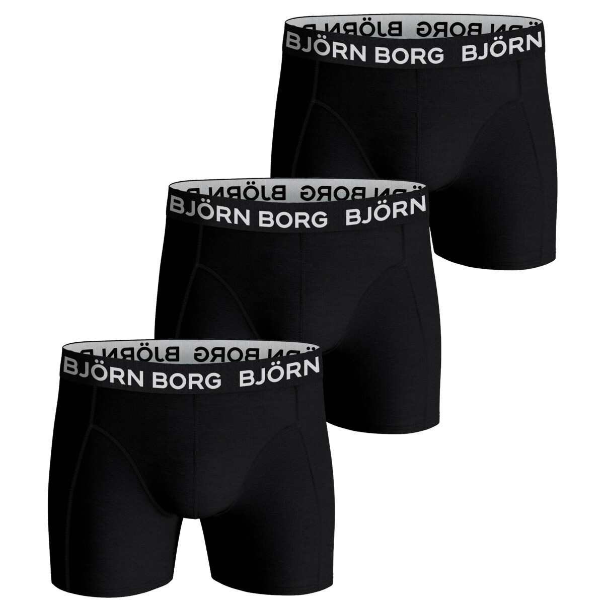 

Боксеры Björn Borg Boxershorts Solid Cotton Stretch 3 шт, черный