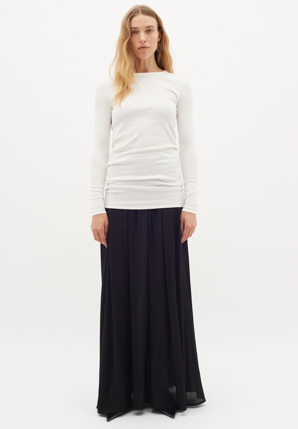

Топ с длинными рукавами BASE InWear, кремовый