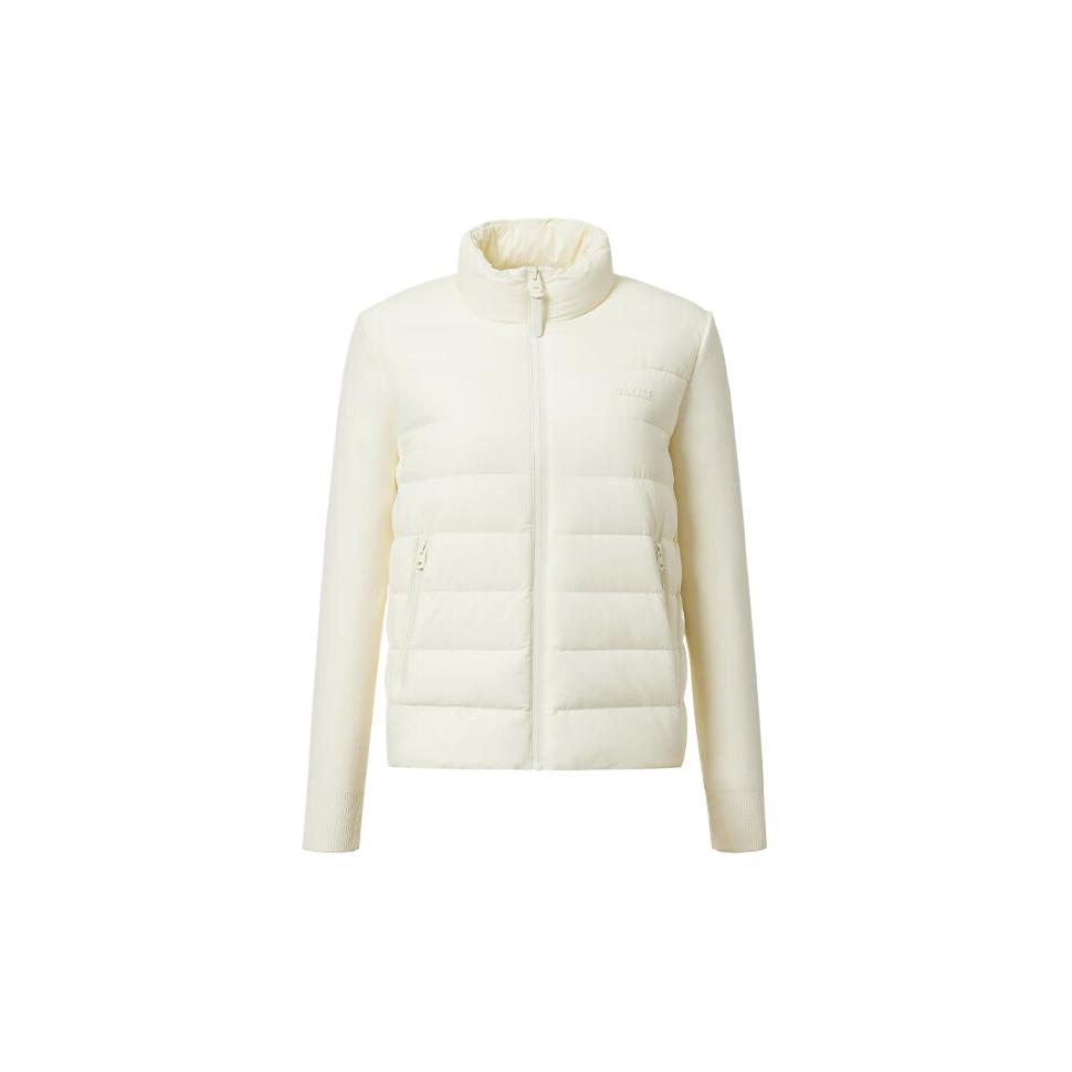 

Пуховик женский со стойкой, легкий MACKAGE, кремовый белый