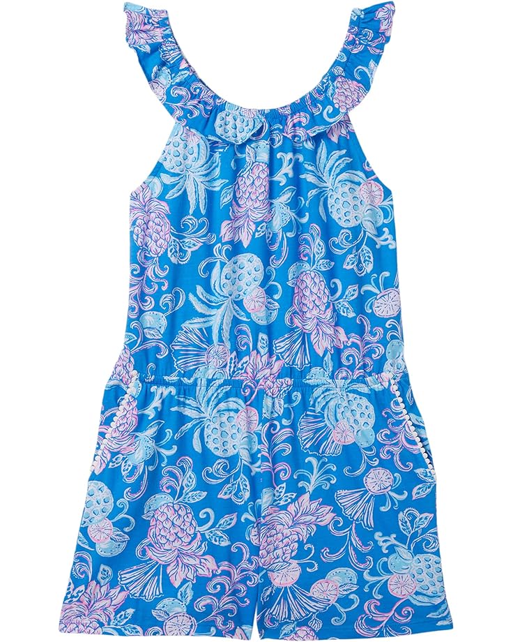 

Платье Lilly Pulitzer Kids Yardley Romper, цвет Sunwashed Blue Citrus Crush