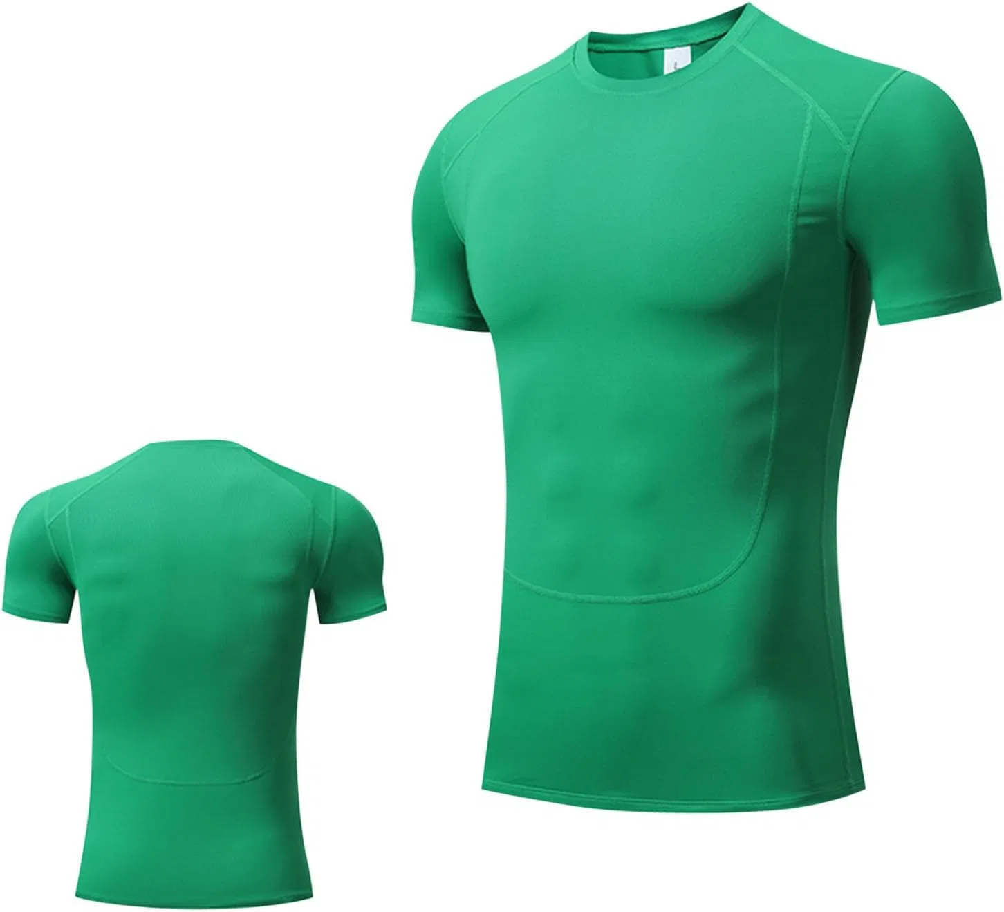 Футболка для тренировок с быстросохнущей тканью, мужская, A03#army Green
