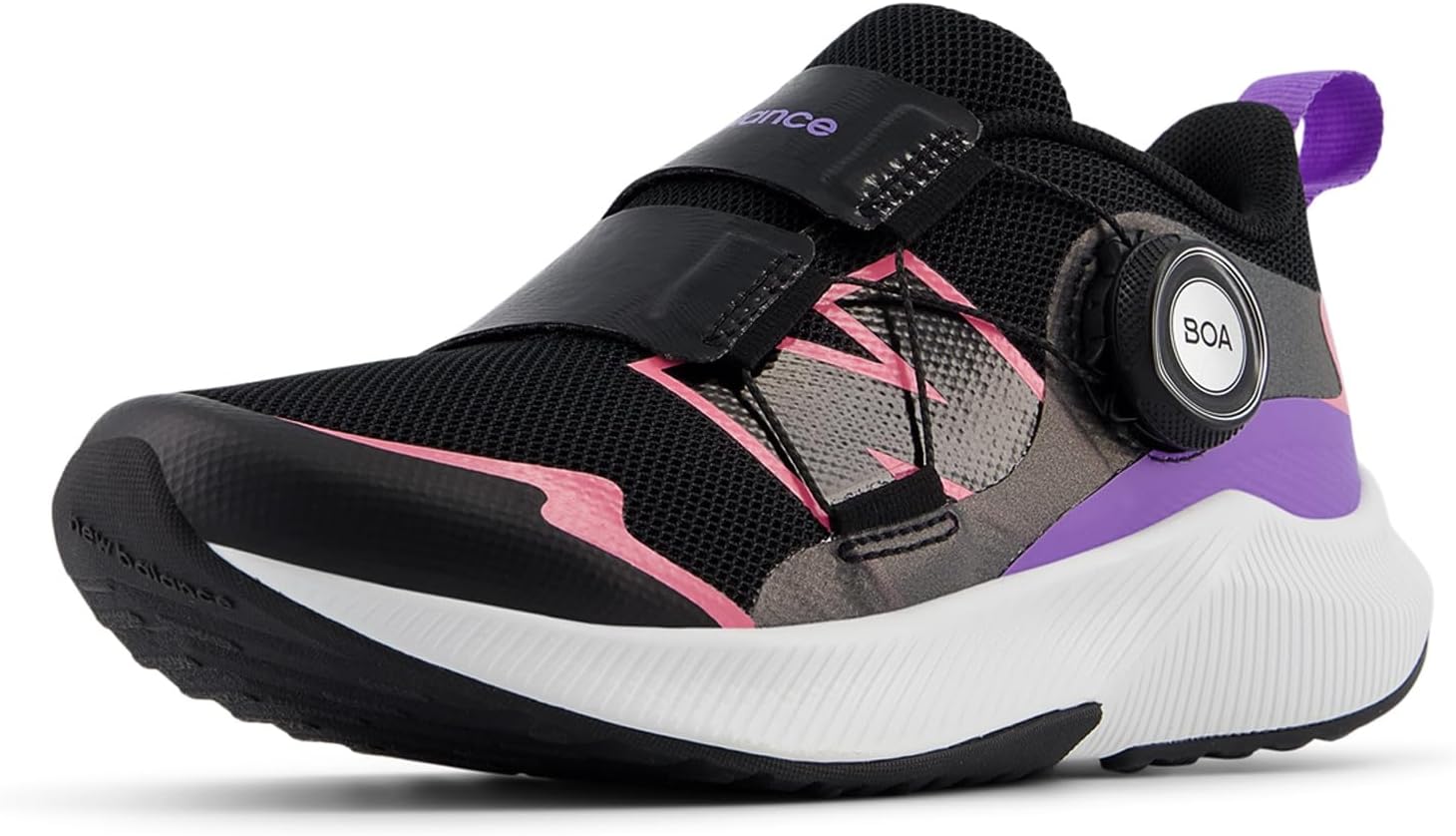 Кроссовки для бега New Balance Kids' DynaSoft Reveal V4 Boa, черный/фиолетовый/розовый — фото 3