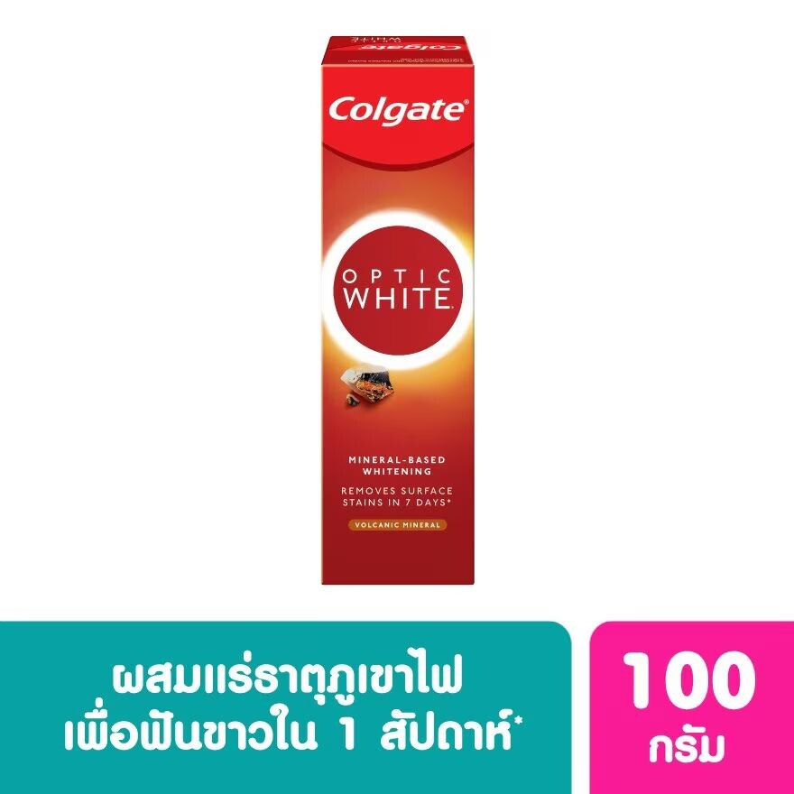 

Colgate Зубная паста Optic White Volcanic Mineral 100 г, White