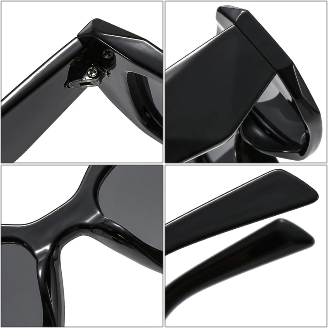 

Модные маленькие прямоугольные женские солнцезащитные очки в стиле ретро с широкими дужками, солнцезащитные очки UV400 для мужчин, фиолетовые VRTRFFTR, Leopard Tea