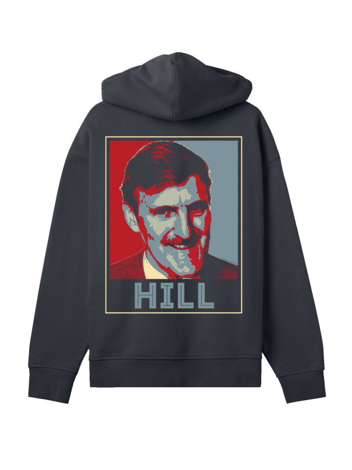 

F4NT4STIC Худи с изображением Джимми Хилла, спортивного ведущего программы TV Times, черного цвета