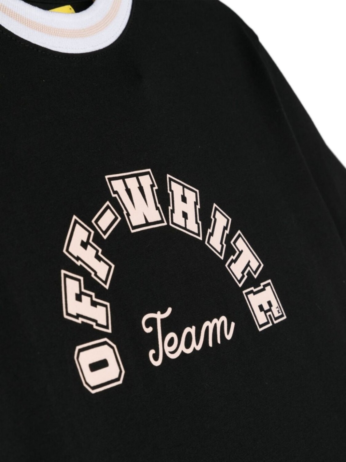 Off-White Kids платье из органического хлопка с логотипом, черный — фото 3
