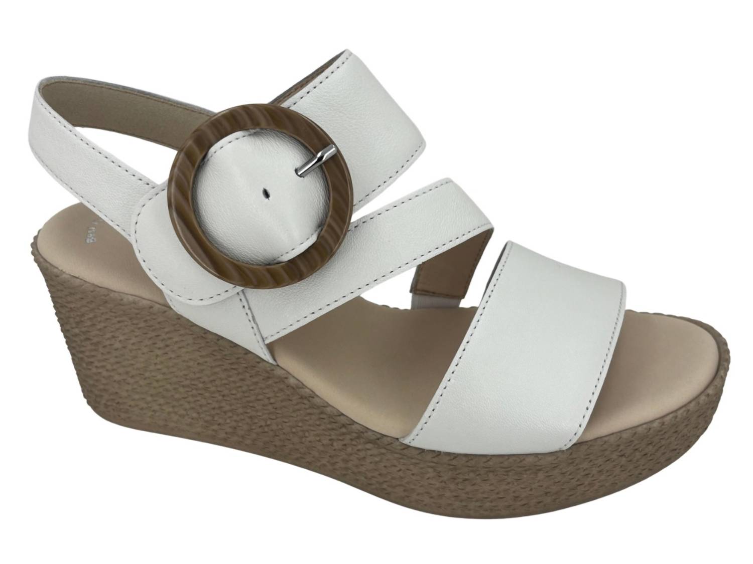 Женские босоножки Wedge 4-770-20 белые GABOR