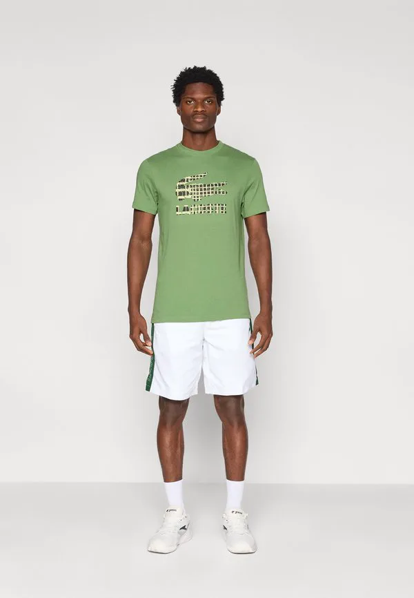 Теннисные шорты, спортивные шорты Lacoste Sport, White/Green — фото 2