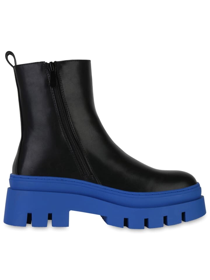 Ботильоны VAN HILL Plateau Boots Natalie, цвет Schwarz Blau — фото 3