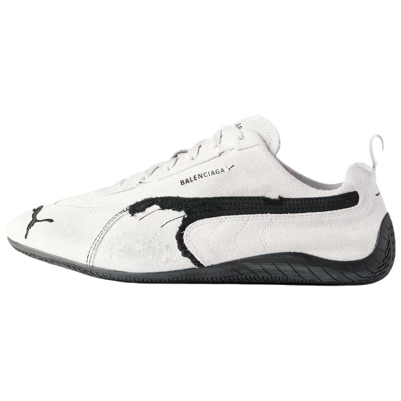 Balenciaga Кроссовки PUMA x Speedcat Collection на тонкой подошве, низкие, повседневные, унисекс, белые