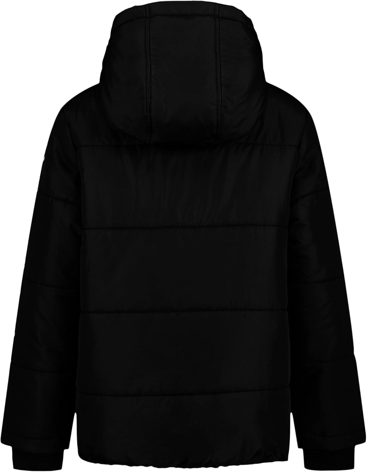 Плотная куртка-бомбер Calvin Klein для мальчиков с капюшоном и флисовой подкладкой, Wordmark Black — фото 3
