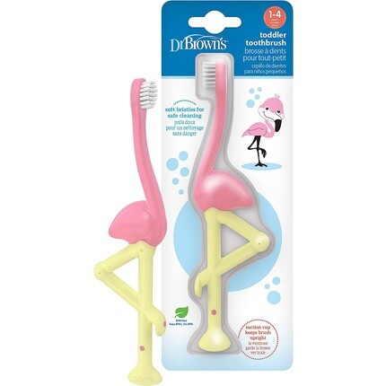 

Зубная щетка для малышей Flamingo Розовый фламинго, Dr. Brown'S