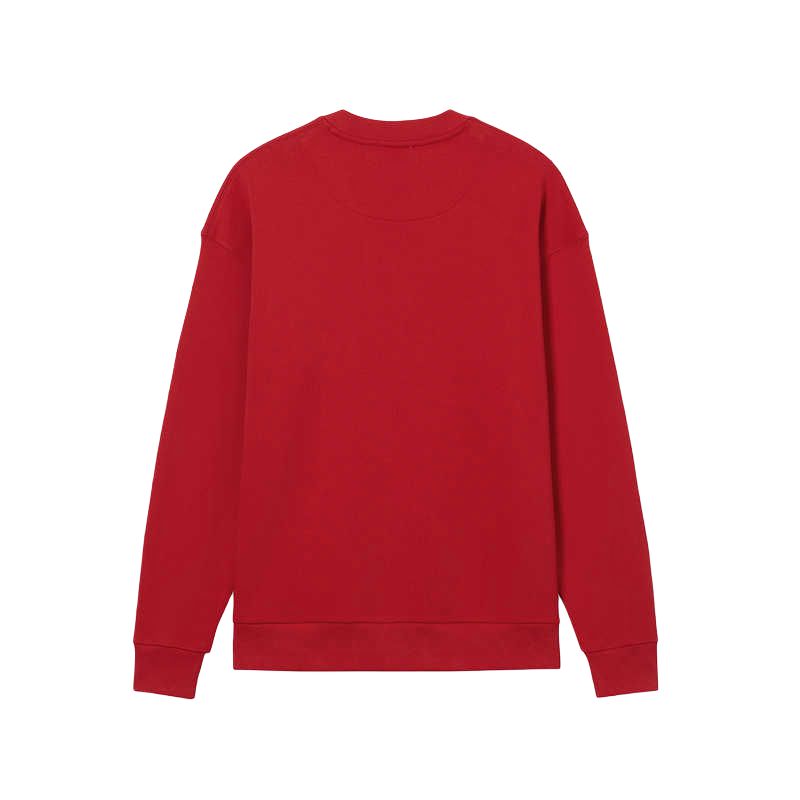 Lacoste Толстовка унисекс 240/Красные с круглым вырезом, средней плотности ткани — фото 3