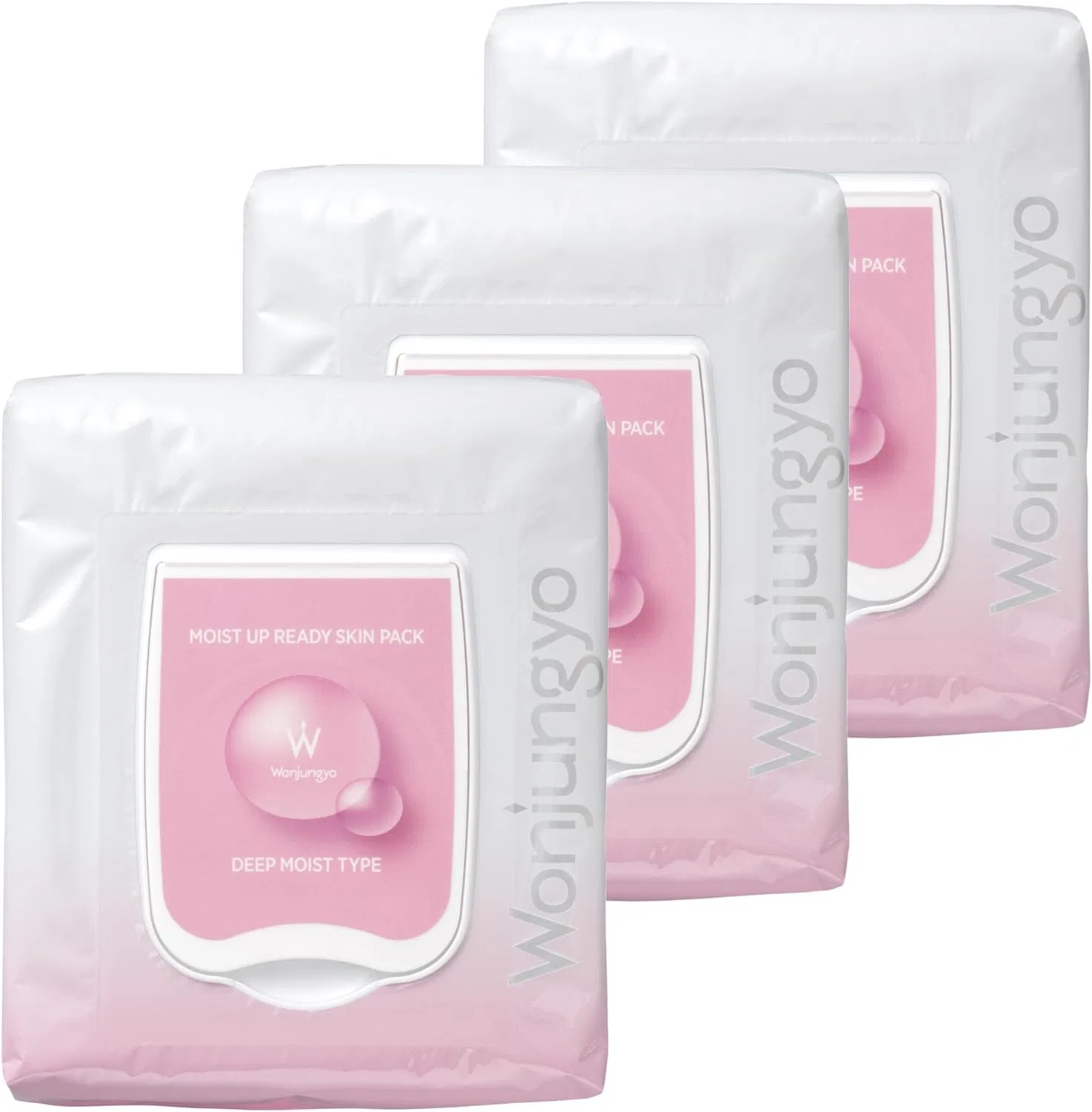 Набор Wonjungyo — Увлажняющая тканевая маска для лица Moisturizing Lady Skin Pack, 50 шт, 3 набора