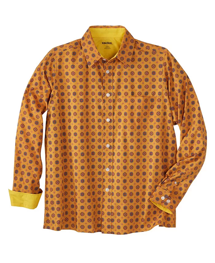 

Рубашка Casual Big & Tall The No-Tuck KingSize, золотой